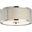 Braydon Chrome and White Flush Mount Light