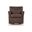 Braydunn Swivel Glider Accent Chair In Espresso Brown