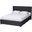 Braylon Wood 3 Drawer Full Storage Platform Bed In Charcoal Grey and Dark Brown