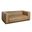 Brea 90.5 Inch 3-Seater Sofa with Rectangular Seat and Square Arms In Bistre Brown