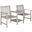 Brea Gray Twin Seat Bench