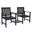 Brea Twin Seat Bench in Black