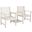 Brea Twin Seat Bench in White