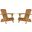 Breetel Teak Adirondack Chair Set of 2