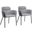Bremor Dining Chair Set of 2 In Slate Gray