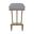 Brenda 26 Inch Counter Height Backless Stool In Milky Gold and Charcoal Gray