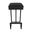 Brenda 26 Inch Counter Height Backless Stool In Sable Onyx and Licorice Black