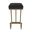 Brenda 30 Inch Bar Height Backless Stool In Milky Gold and Licorice Black