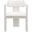 Brenda Vegan Leather Dining Chair Set of 2 In Cream