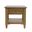 Brentwood 24 Inch Square End Table with Drawer and Storage Shelf In Cascade Oak and Brown