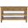 Brentwood 50 Inch Sofa Console Table with Drawers and Storage Shelves In Cascade Oak and Brown
