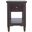 Brentwood Chairside End Table with Drawer and Storage Shelf In Arbor Oak and Brown