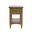 Brentwood Chairside End Table with Drawer and Storage Shelf In Cascade Oak and Brown