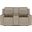 Brentwood Upholstered Motion Reclining Loveseat In Taupe