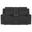 Brentwood Upholstered Reclining Loveseat In Dark Charcoal