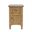 Brentwood USB Charging End Table with Storage Cabinet In Cascade Oak and Brown