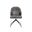 Bretta Swivel Dining Chair In Overcast Grey