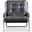 Breuer Lounge Chair Brushed Vintage Iron In Antique Raven Black