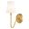 Briar 1 Light Wall Light In Muted Brass