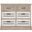 Briar Removable 6 Drawer Storage Chest in Distressed White/Light Brown