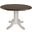 British Isles Chalk Cocoa Bean 42" Extendable Round Dining Table