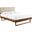 Bridgette Queen Wood Platform Bed With Angular Frame MOD-6387-WAL-BEI