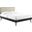 Bridgette Queen Wood Platform Bed With Splayed Legs MOD-6388-BLK-BEI