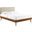 Bridgette Twin Wood Platform Bed With Splayed Legs MOD-6648-WAL-BEI