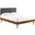 Bridgette Twin Wood Platform Bed With Splayed Legs MOD-6648-WAL-CHA