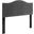 Brielle Channel Tufted Performance Velvet Twin Headboard In Charcoal