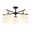 Briette Flush Mount in Black