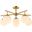 Briette Flush Mount in Gold