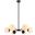 Briggs 30 Inch Pendant In Black With White Shade