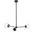 Briggs 32 Inch Pendant In Black With Clear Shade