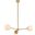 Briggs 32 Inch Pendant In Brass With White Shade