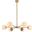 Briggs 36 Inch Pendant In Brass With White Shade