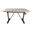 Brio Sit or Standing Adjustable Desk In Natural Driftwood Top and Aged Iron Base