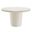 Brion 48 Inch Indoor - Outdoor Patio Concrete Round Dining Table In White