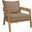 Brisbane Teak Wood Outdoor Patio Armchair In Light Brown