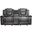 Briscoe Light And Dark Gray Double Glider Reclining Loveseat With Center Console