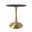 Bristol 24 Inch Round Dining Table In Gold and Black