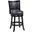 Bristol 24 Inch Swivel Counter Stool In Black