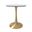 Bristol 27 Inch Round Dining Table In Gold and White