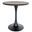 Bristol 27 Inch Round Dining Table with MDF Top In Black and Dark Walnut
