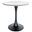 Bristol 27 Inch Round Dining Table with MDF Top In Black and Light Natural