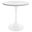 Bristol 27 Inch Round Dining Table with MDF Top In White and Light Natural