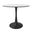 Bristol 31 Inch Sintered Stone Top Round Dining Table In Black and White