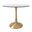 Bristol 31 Inch Sintered Stone Top Round Dining Table In Gold and White