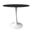 Bristol 31 Inch Sintered Stone Top Round Dining Table In White and Black