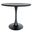 Bristol 36 Inch Marbleized MDF Top Round Dining Table In Black